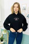 159287 Kapsonlu Sardonlu Sweatshirt